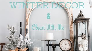 AFTER CHRISTMAS UNDECORATE & CLEAN With Me Winter Living Room Decor