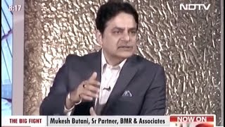 Mukesh Butani, BMR joins the show ‘The Big Fight’ on NDTV 24x7 for GST discussion