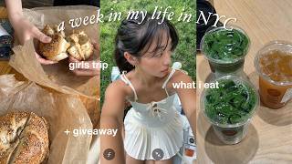 SUMMER IN NYC VLOG 🌳 a week in my life, what i eat, thrifting, girls trip + 1M GIVEAWAY [CLOSED]