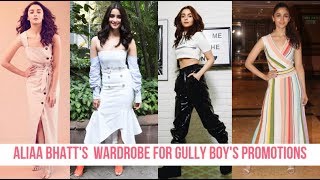 Alia Bhatt's Wardrobe for Gully Boy's Promotions