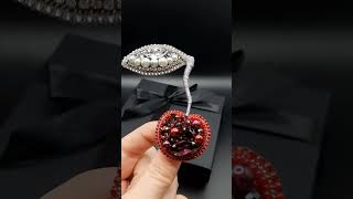 Брошь Вишня Brooch Cherry