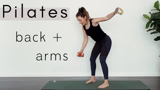 15 Minute Pilates Back and Arm Workout