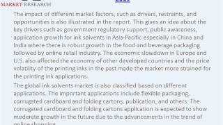 Ink Solvents Market – Global Forecasts to 2019