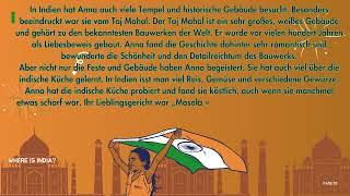 Deutsch lernen mit Geschichte: Hörverstehen auf Niveau A2-B1"Eine Reise nach Indien/ 🇮🇳✨