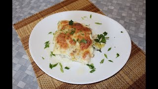 Чир с картошкой в сливках под сыром