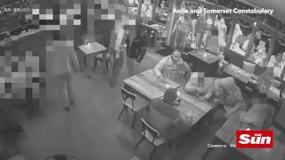 Shocking CCTV shows man being assaulted and kidnapped from a Bristol bar