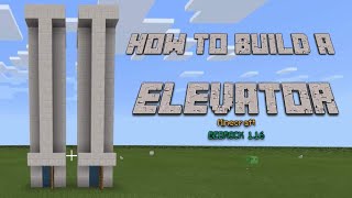 Simple Working Elevator in Minecraft Bedrock 1.16