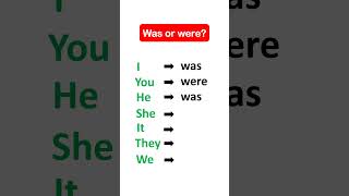 Was or were? #english #languagelearning #englishgrammar