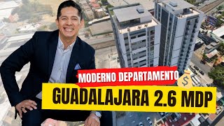 Depa moderno en Guadalajara por 2.6 MDP 💰  con ubicación ideal, Gym roof top, alberca y seguridad 👮