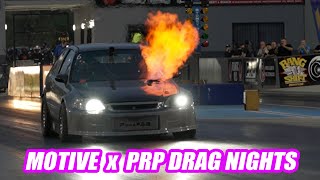 Motive x PRP Drag Night at Sydney Dragway - Testing Nissan Z, driving R8 and 8-second Hondas