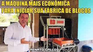 A MÁQUINA MAIS ECONÔMICA PARA INICIAR SUA FÁBRICA DE BLOCOS