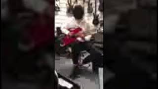 Playing guitars in guitar stores but not buying any 🤣