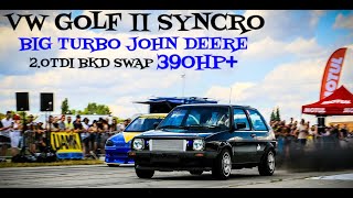 VW GOLF MK2 SYNCRO 390HP+ @ SWAP 2.0 TDI BKD @ BIG TURBO JOHN DEERE ETC.. GOLF IV TDI VP 325HP 574NM