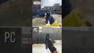 BUTTERFLY KNIFE IN CODM VS PC MW #callofduty