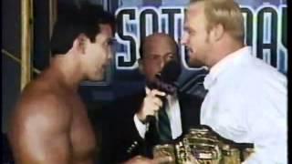 "Stunning" Steve Austin confronts Ricky Steamboat - WCW Saturday Night - 7/23/94