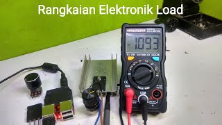 Membuat Rangkaian Elektronik Load menggunakan Transistor (adjustable elektronik load)