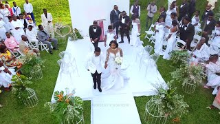 Drone Shot of Odehyieba Priscilla's Manager's EXPENSIVE WHITE WEDDING in Kumasi Ghana