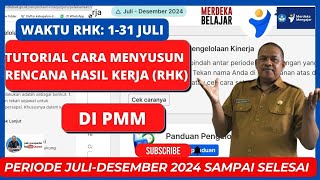 TUTORIAL CARA MENYUSUN RENCANA HASIL KERJA RHK PERIODE JULI DESEMBER 2024 SAMPAI SELESAI