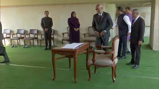 Maldivian President Mohamed Muizu pays homage to Mahatma Gandhi at Rajghat