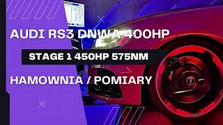 Chiptuning Audi RS3 DNWA 2.5TFSI - STAGE 1 | Hamownia Pomiary w TC-Performance Warszawa