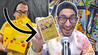 pulling holo pikachu from only 10 packs ~ pokemon mcdonald's 25th anniversary cards