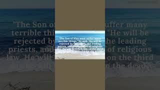 Jesus Foretells His Death - Luke 9:22-25 #shorts #bible #gospel