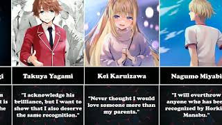 What other characters Think about Ayanokoji | Art of Anime #classroomoftheelite #ayanokoji