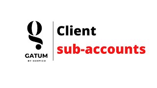 GATUM | Creation of client subaccount | Russian subtitles