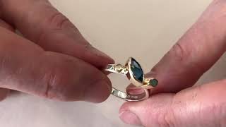 Silver gold topaz and Opal ring by @leighfotheringhamjewellery8363