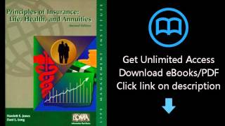 Principles of insurance: Life, health, and annuities