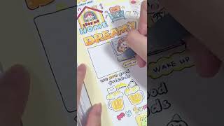 yellow scrapbook #asmr #scrapbooking #sticker #aesthetic #shorts #youtubeshorts #diy #craft #cute