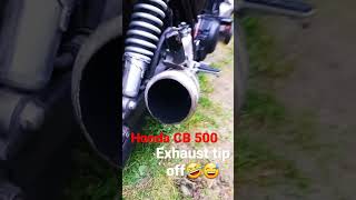 Honda cb 500 exhaust #honda #cb500 #naked