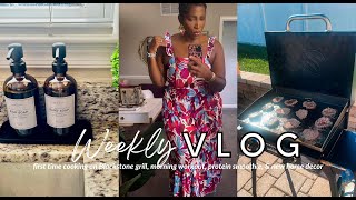 VLOG: Blackstone grilling, maintaining vsg weight loss, & new home decor