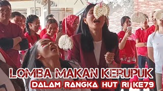 Lomba Agustusan Makan Kerupuk