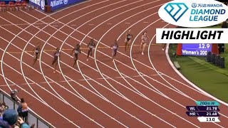 Brown Beats Neita To 200m Race Today | Women's 200m Race Diamond League Brussels 2024.