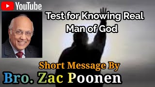 Simple Test for Knowing Real God Servant || Bro. Zac Poonen || Telugu || Spiritual Friends of Jesus