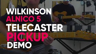 Partcaster Tele | Wilkinson WVT Alnico 5 Telecaster Pickup Demo