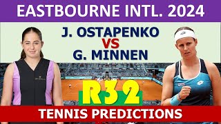 Jeļena Ostapenko vs Greet Minnen | Eastbourne tennis 2024