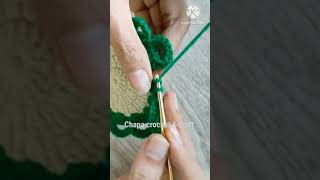 🌲Easy Crochet Christmas Coaster tutorial 👍 Full video tutorial on YouTube #shorts #crochetcoaster