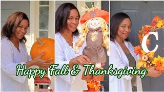 I Decorated my Porch for Fall & Thanksgiving in less than 1 Hr!!