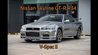 The Inno 64 Showcase. Nissan Skyline GT-R R34 V Spec II in Silver. #diecast