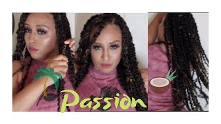 Long Passion Twists easy tutorial