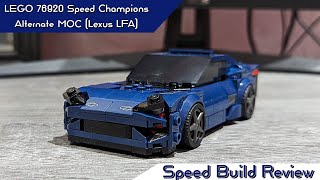 LEGO 76920 Speed Champions Alternate MOC (Lexus LFA) - LEGO MOC Speed Build Review