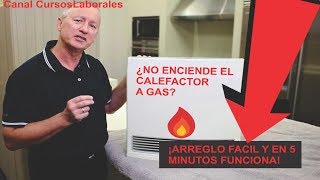 Se apaga el calefactor a gas. Solucionar falla de la estufa no enciende problema termocupla