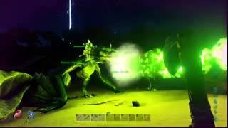 ARK Survival Evolved - Poison/Green Wyvern + We get REKT by Invisible Titan