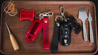 PORSCHE Leather Key Fob Cover - Handmade by Minocrafts - Installing Guide