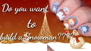 Easiest Snowman Nail Art EVER! | Do you want to build a snowman?!