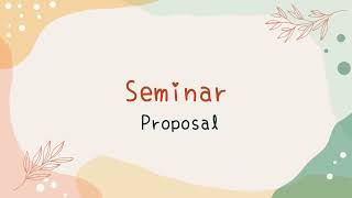 Metode Penelitian - Simulasi Seminar Proposal (S6G) | Nafa Sulfitriyah