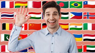 "Hello" From Different Countries With Voice