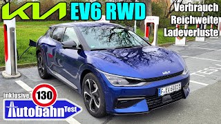 Real-Verbrauch Kia EV6 RWD (229 PS) - Pendler Stadt Land Autobahn WLTP Reichweite Ladeverluste